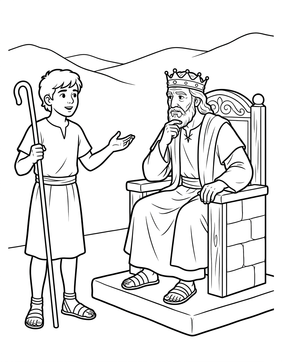 David Speaks to King Saul