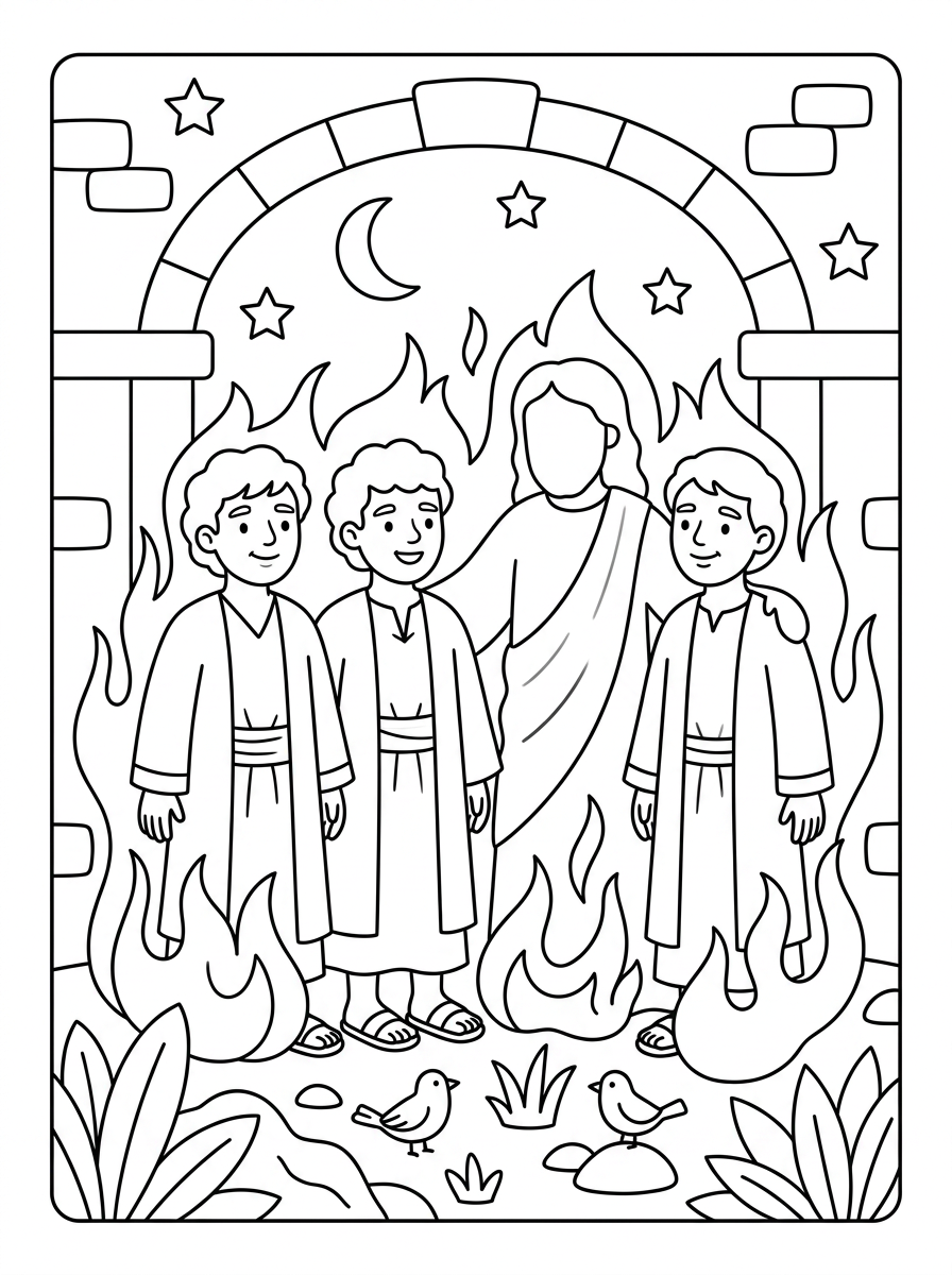 The Four Men In The Fire