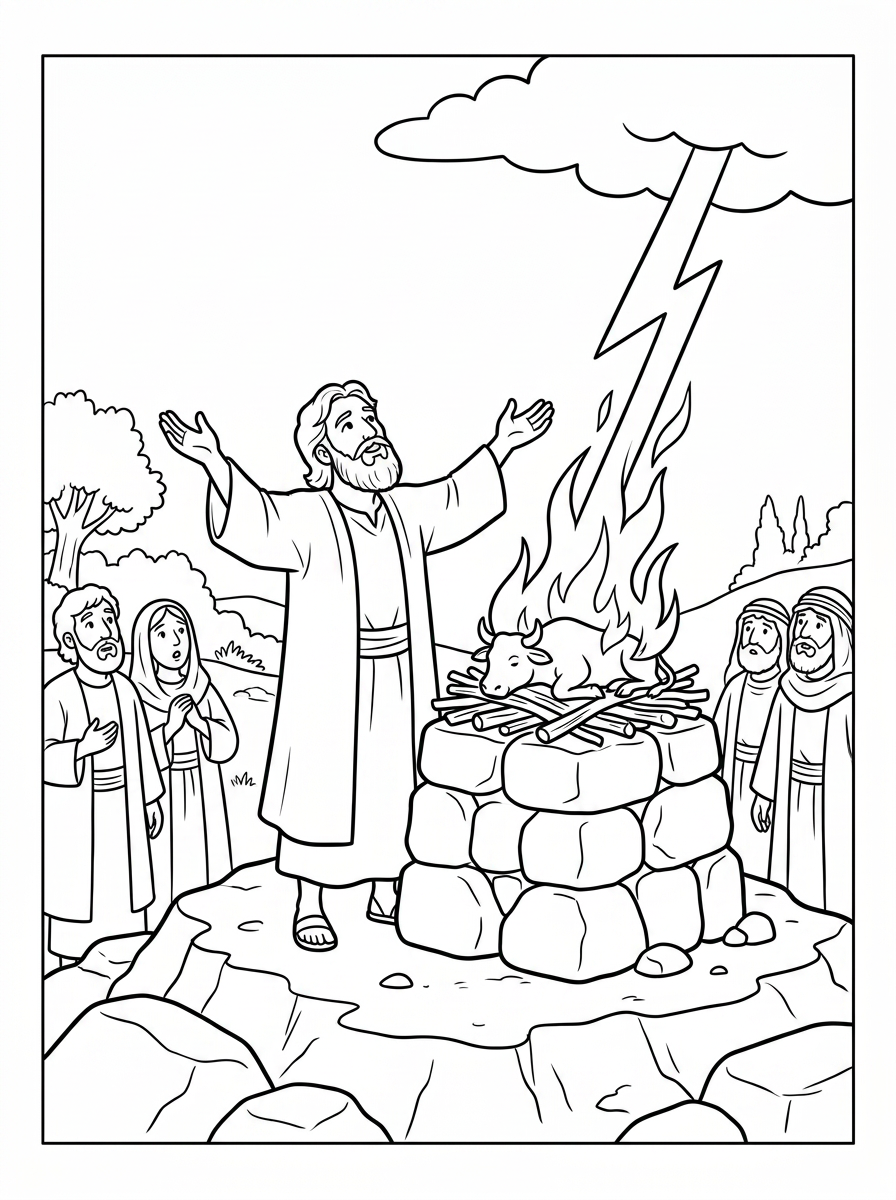 Elijah On Mount Carmel