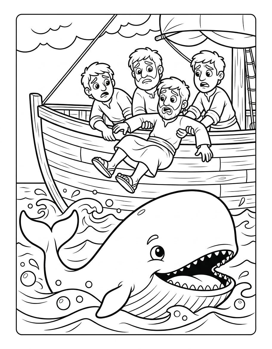 Jonah is Cast into the Water