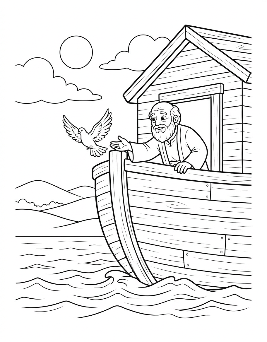 Noah Sends Out A Dove